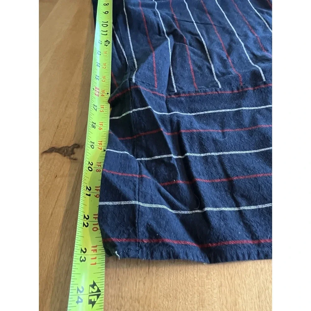 Universal Thread Jumpsuit Women's Sz M Blue White‎ Red Striped 100% Cotton